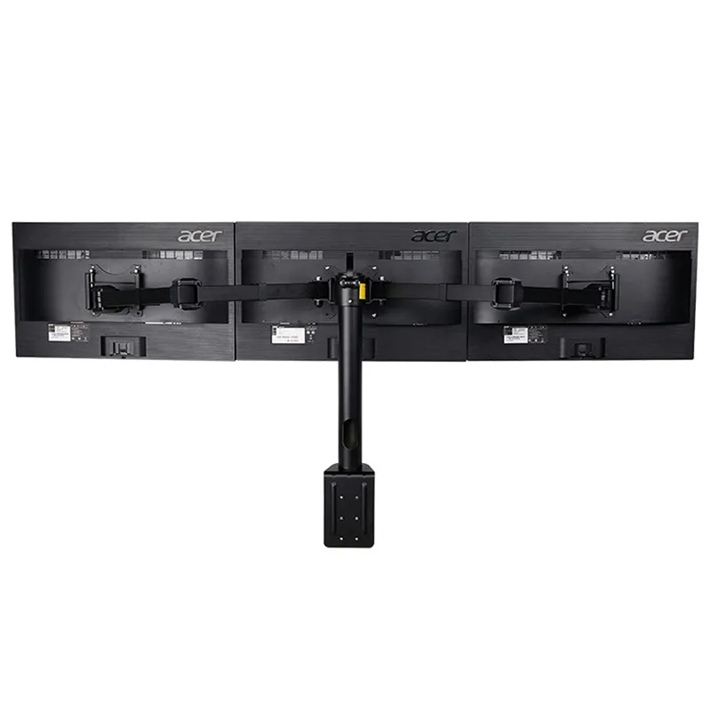 Dreifache Monitorarme, voll beweglicher Desktop-Halterungsständer, passend für drei LCD-Bildschirme, Halterung, maximale Unterstützung 10 kg pro Arm, MONITOR-HALTER Image