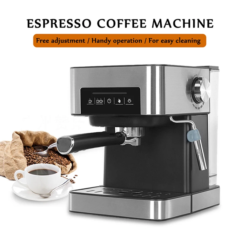 Espressomaschine, elektrische Kaffeemühle, Espressomaschine, halbautomatische Touchscreen-Kaffeemaschine, 220 V