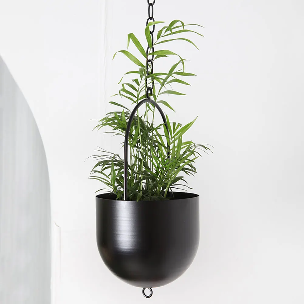 Hängende Pflanz gefäße minimalist ische Blumentopf behälter Metall hängende Pflanzen körbe kreativ für saftige Blumen luft pflanzen Image