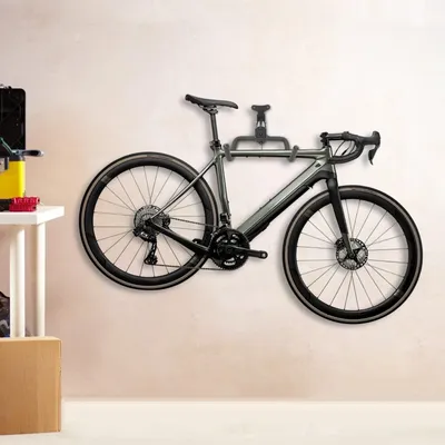 Wall Mount Bicycle Holder, Wall Bicycle Storage Rack, Adjustable Bicycle Holder for Garages and Houses