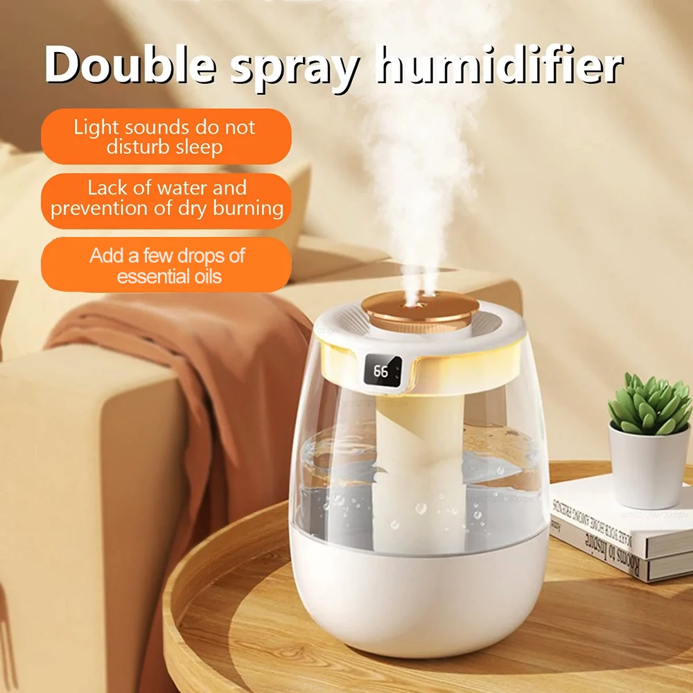 Luftbefeuchter 1,3 l Luftbefeuchter mit großer Kapazität, Diffusor für ätherische Öle, Desktop-Doppelspray-Luftbefeuchter, Duft-Aroma-Diffusor Image