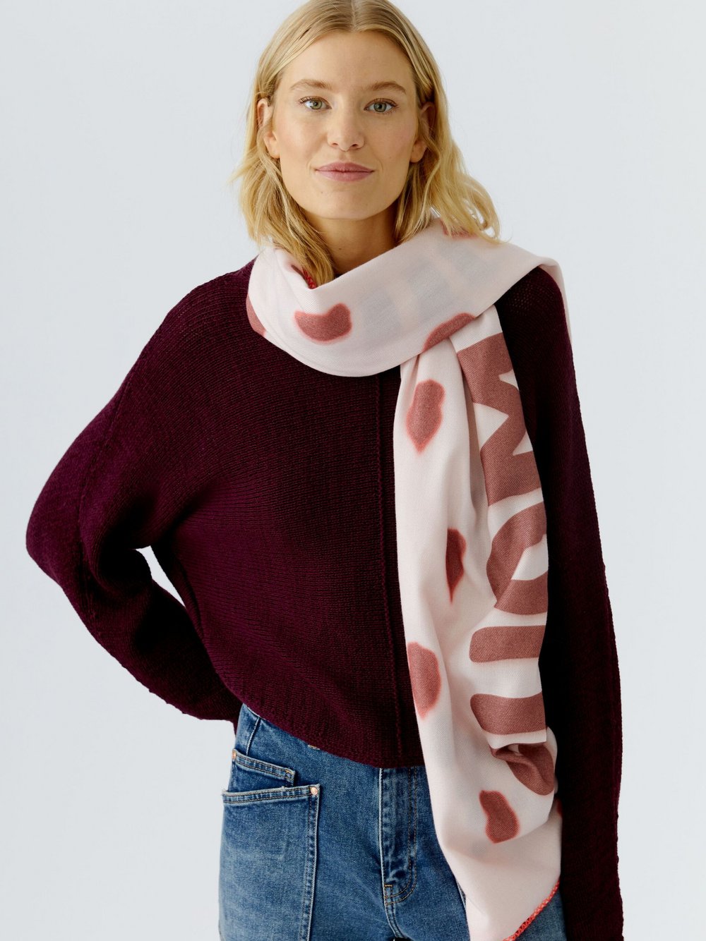 Oui Schal Damen rosa, ONE SIZE Image