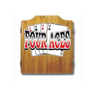 Four Aces Dart Cabinet includes Darts and Board FA7000