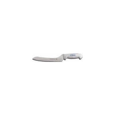 Dexter-Russell SG163-9SC Knife Slicer 9 Serrated Blade. Offset. Sofgrip Handle - White - White