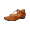 Riemchenballerina THINK "Think Ballerinas Nappaleder", Damen, Gr. 40,5, braun (zimt), Nappaleder, casual, Schuhe