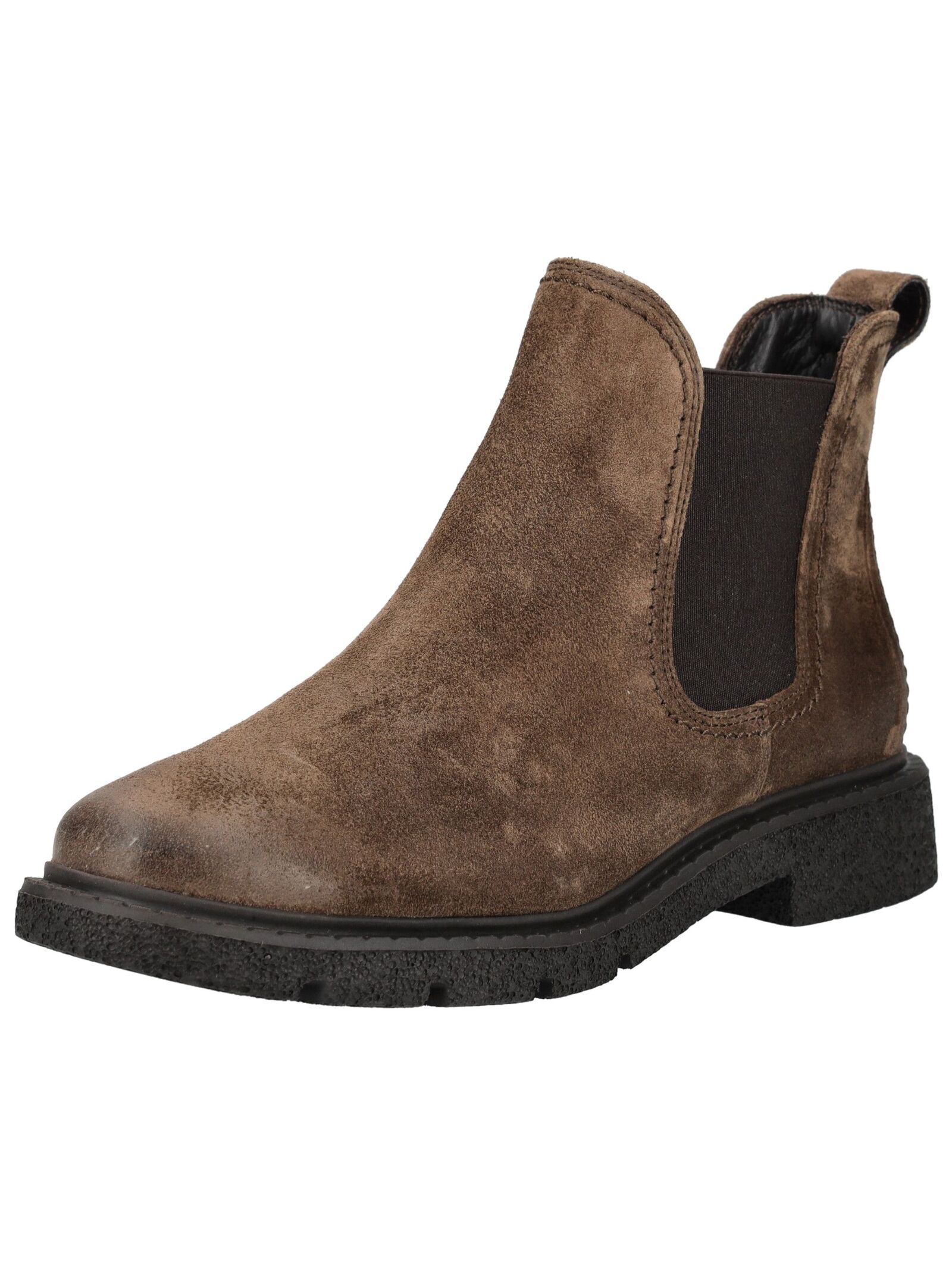 Stiefelette PAUL GREEN "Paul Green Stiefelette Veloursleder", Damen, Gr. 38, braun, Veloursleder, Casual, Schuhe