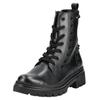 Schnürstiefelette GABOR COMFORT "Gabor Comfort Stiefelette Glattleder", Damen, Gr. 40, schwarz, Glattleder, casual, Schuhe