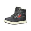 Schnürstiefelette KICKERS "Kickers Stiefelette Lederimitat", Kinder, Gr. 34, schwarz, Lederimitat, casual, Schuhe