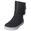 Snowboots RICOSTA "Ricosta Stiefel Veloursleder", Kinder, Gr. 35, schwarz, Veloursleder, casual, Schuhe