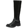 Stiefel CAPRICE "Caprice Stiefel Leder", Damen, Gr. 38, schwarz, Leder, casual, Schuhe
