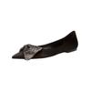 Ballerina STEVE MADDEN "STEVE MADDEN Ballerinas Textil", Damen, Gr. 40, schwarz, Textil, casual, Schuhe