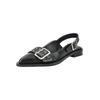 Ballerina PAVEMENT "Pavement Ballerinas Leder", Damen, Gr. 37, schwarz, Leder, casual, Schuhe