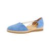 Riemchenballerina PAUL GREEN "Paul Green Halbschuhe Veloursleder", Damen, Gr. 41, blau (pacific), Veloursleder, casual, Schuhe