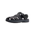 Sandale CLARKS "Clarks Sandalen Leder", Herren, Gr. 41,5, schwarz, Leder, casual, Schuhe