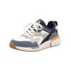 Sneaker RIEKER "Rieker Sneaker Lederimitat", Herren, Gr. 43, blau (blau, weiß), Lederimitat, casual, Schuhe