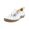 Schnürschuh COSMOS COMFORT "COSMOS Comfort Halbschuhe Leder", Damen, Gr. 38, braun (weiß, braun), Leder, casual, Schuhe