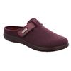 Pantoffel ROHDE "BARI", Damen, Gr. 39, rot (weinrot), Filz, meliert, klassisch, Schuhe, Hausschuh, Clog mit Klettverschluss-Riemchen