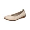 Ballerina JOSEF SEIBEL "Josef Seibel Ballerinas Leder", Damen, Gr. 39, beige, Leder, casual, Schuhe