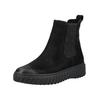 Stiefelette PAUL GREEN "Paul Green Stiefelette Nubukleder/Textil", Damen, Gr. 40,5, schwarz, Nubukleder, Textil, casual, Schuhe