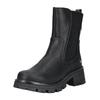 Stiefelette MUSTANG SHOES "Mustang Shoes Stiefelette Lederimitat/Textil", Damen, Gr. 40, schwarz, Lederimitat, Textil, casual, Schuhe