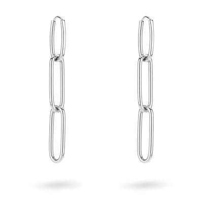 Paar Creolen LIEBESKIND BERLIN "Schmuck Geschenk Edelstahl Ohrringe Special Link, LJ-1558, LJ-1559", silber (edelstahlfarben), Ohrringe, Damen, Edelstahl Image