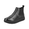 Stiefelette GEOX "Geox Stiefelette Leder/Textil", Damen, Gr. 39, schwarz, Leder, Textil, casual, Schuhe