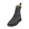 Stiefel MARC O'POLO "mit flauschigem Warmfutter", Damen, Gr. 42, schwarz (schwarz graphite), Obermaterial: 100% Leder (Rind), unifarben, Schuhe