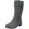 Stiefel RIEKER "Rieker Stiefel Lederimitat", Damen, Gr. 39, grau (anthrazit), Lederimitat, casual, Schuhe