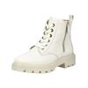 Schnürstiefelette ARA "Ara Stiefelette Glattleder", Damen, Gr. 38, beige (cream), Glattleder, casual, Schuhe