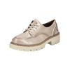 Schnürschuh MUSTANG SHOES "Mustang Shoes Halbschuhe Lederimitat", Damen, Gr. 40, grau (taupe), Lederimitat, casual, Schuhe