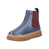 Stiefelette ANDREA CONTI "Andrea Conti Stiefelette Leder", Damen, Gr. 38, navy, rot, Leder, casual, Schuhe