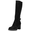 High-Heel-Stiefel NERO GIARDINI "Nero Giardini Stiefel Leder", Damen, Gr. 40, schwarz, Leder, casual, Schuhe