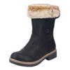 Stiefel RIEKER "Rieker Stiefel Lederimitat", Damen, Gr. 42, schwarz, Lederimitat, casual, Schuhe