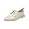 Schnürschuh REMONTE "Remonte Halbschuhe Leder", Damen, Gr. 41, gold, Leder, casual, Schuhe