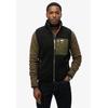 Steppweste SUPERDRY "VINTAGE RETRO FLEECE GILET", Herren, Gr. M, schwarz, Web, Obermaterial: 100% Polyester, unifarben, modisch, relaxed fit, Westen