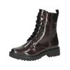 Schnürstiefelette CAPRICE "Caprice Stiefelette Nappaleder", Damen, Gr. 38, rot (bordeaux), Nappaleder, casual, Schuhe