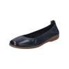 Ballerina JOSEF SEIBEL "Josef Seibel Ballerinas Leder", Damen, Gr. 38, blau, Leder, casual, Schuhe