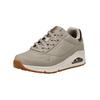 Sneaker SKECHERS "Skechers Sneaker Lederimitat", Damen, Gr. 38, grau, Lederimitat, casual, Schuhe