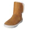 Snowboots RICOSTA "Ricosta Stiefel Veloursleder", Kinder, Gr. 33, braun (hazel), Veloursleder, casual, Schuhe