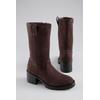 Stiefel ANISTON SHOES, Damen, Gr. 36, Normalschaft, braun (dunkelbraun), Velourslederimitat, Basic, Schuhe, Klassik-Boots mit Innen-Reißverschluss - NEUE KOLLEKTION