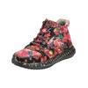 Sneaker LAURA VITA "LAURA VITA Sneaker Leder/Textil", Damen, Gr. 36, rot, Leder, Textil, casual, Schuhe