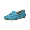Slipper CAPRICE "Caprice Slipper Veloursleder", Damen, Gr. 37, blau, Veloursleder, casual, Schuhe