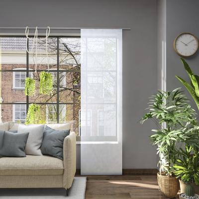 Schiebegardine NEUTEX FOR YOU "Libre-ECO", grau (hellgrau), B:60cm H:260cm, Jacquard, Polyester, Gardinen, nach Maß Image