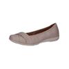 Ballerina CAPRICE "Caprice Ballerinas Leder", Damen, Gr. 38, beige, Leder, casual, Schuhe