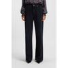 High-waist-Jeans BOSS ORANGE "Marlene High Rise Premium Damenmode", Damen, Gr. 30, Länge 32, blau (dunkelblau 402), Denim/Jeans, Obermaterial: 100% Baumwolle, unifarben, casual, weit normal, Jeans, Wide Leg