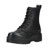 Schnürstiefelette REPLAY "Replay Stiefelette Lederimitat", Damen, Gr. 38, schwarz, Lederimitat, casual, Schuhe