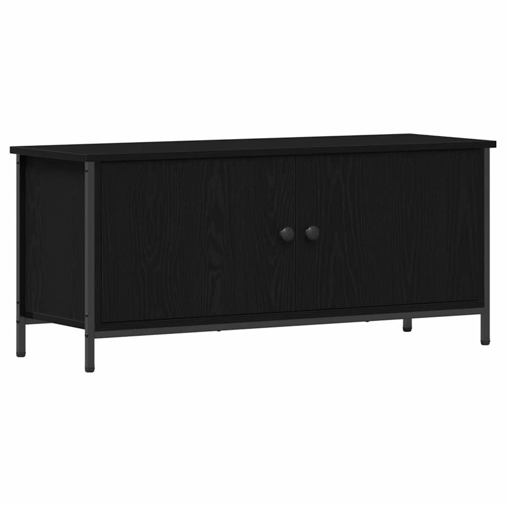 vidaXL TV-Schrank Schwarze Eiche 100 x 35 x 45 cm Holzwerkstoff Image