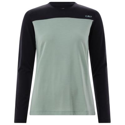CMP - Women's Kildar T-Shirt - Merinolongsleeve Gr 44 türkis/schwarz Image