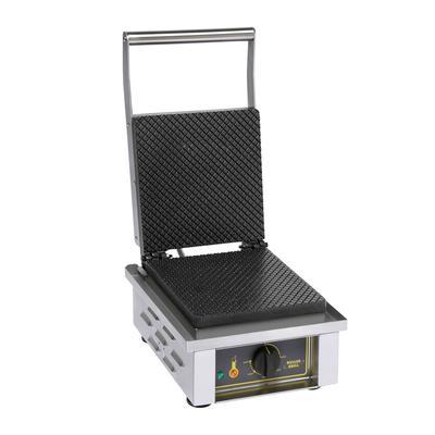 Equipex GES40 Sierra Single Waffle Cone Maker w/ 9 3/4" Square Grid & Drip Tray - Stainless Steel, 208-240v/1ph