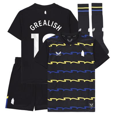 Everton Castore 2025-26 Ausweich-Kit - Kleinkinders mit Aufdruck Grealish 18 Image